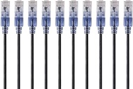 Monoprice - 133267 SlimRun Cat6A Ethernet Patch Cable - Snagless RJ45 UTP Pure Bare Copper Wire 10G 