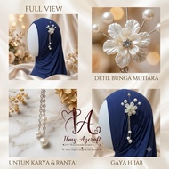 Headpiece/ Brooch 1 Azalea Flower