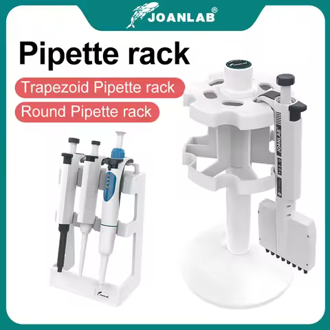 JOANLAB Official Store Laboratory Pipette Rack Trapezoid Pipette Stander And Round Pipette Holder Fo