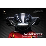 LC135GP V1@V2-V7 ZHI.PAT LAMPU DEPAN LED ZHIPAT HEAD LAMP LIGHT COVER LAMPU CARBON & VISOR LC135 LIM