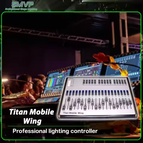 New Titan Mobile Wing V18 Console DMX512 Stage Light Controller For DJ Disco Concert Show Party Wedd