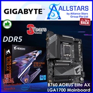 Gigabyte B760 AORUS Elite AX / Aorus Elite AX / B760 Aorus Elite AX DDR5 Intel LGA1700 Mainboard (Warranty 3years)