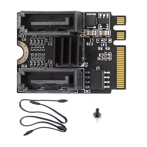 A89Z M2 to SATA3.0 Expansion Card KEY A + E WIFI M.2 to SATA Hard Disk Adapter Card Without Driver I