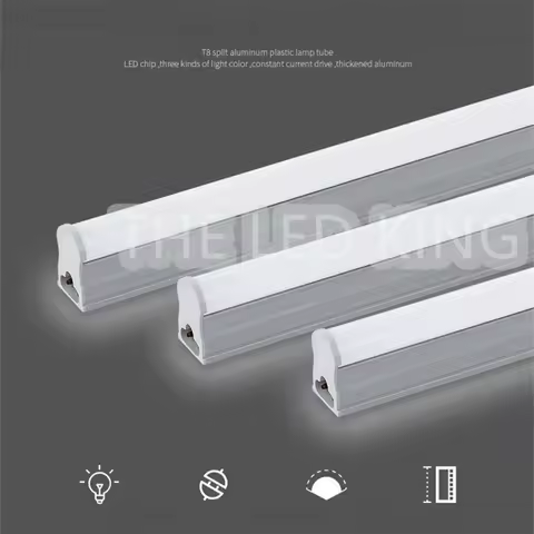 220V 230V LED Tube lamp T5 30CM 6W 60CM 10W 20W LED Bulb PVC Plastic Fluorescent Integrated lighting