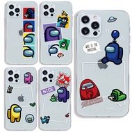 AMONG US STICKER CLEAR CASE LG V50S V50 V40 V30 V20