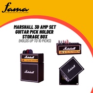 [FAMA]Marshall 3d Amp set Guitar Pick Holder  Storage box (Holds up to 10 Picks)