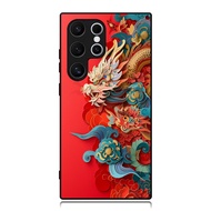 Case Samsung S25 S24 S23 S22 S21 S20 S9 S8 S7 S6 Ultra Plus FE Edge Softcase Chinese Dragons Color