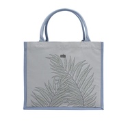 PASAYA Woven Art Bag x ROCK & FLOWER - WILD LEAVES Size SEMI (30x26x15 cm.)