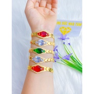 High quality blue stone, red stone, white stone bracelets