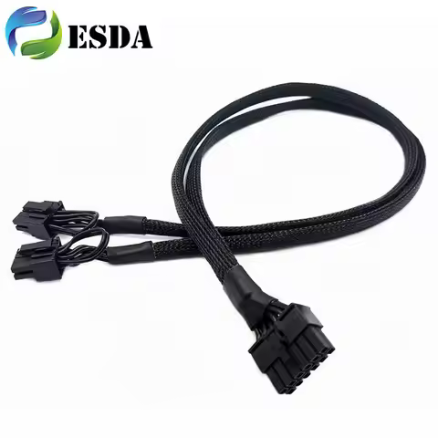 Dual GPU 8Pin 6+2 Pin to 12Pin PSU Modular Power Cable for Seasonic SS-1000XP Power Supply
