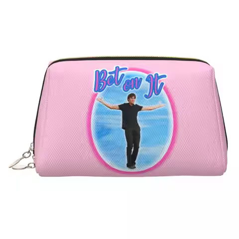 Bet On It Troy Bolton Zac Efron In High School Musical Women Cosmetic Bag Travel Makeup Organizer Po