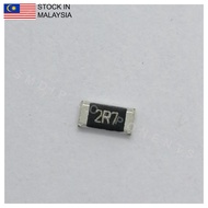 10PCS Taiwan-Grade 2.7R ±1%, 0603 SMD Resistor (2R7)