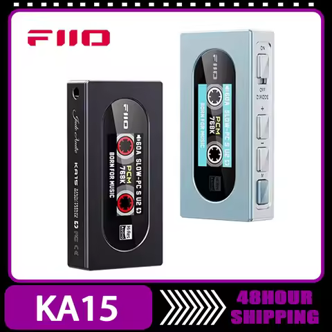 Fiio KA15 Portable Headphone Amplifier HIFI Sound Quality USB DAC 3.5/4.4mm Headphone Power Amplifie