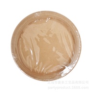 Kraft Paper Disposable Tableware Set FSC Cake Paper Tray Tissue Party Party Annual Meeting Table Dec