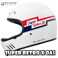 有 Can Swipe Card Golden Head Cap [ASTONE SUPER RETRO X OA1] Style Full-Face Helmet Coaster Hat Add T