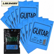 LAKAMIRY 10PCS Single String Replacement, Silver Carbon Steel Electric Guitar String, Professional R
