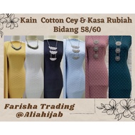 Kain Cotton Embroidery Cey / Kasa Rubiah / 0.5meter / RM 4.00 Murah 🌺READY STOK🌺