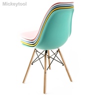 ๑☈❣(SG Seller)chair Eames Modern Simple Home Backrest Stool Nordic Negotiation Ghost Desk Transparent Plastic Dining Cha