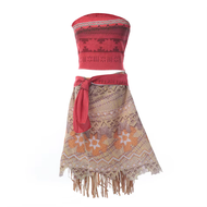【TI hot】 2025 Summer Moana Girl Cosplay Party Dress Children Princess Carnival Christmas Dress With 