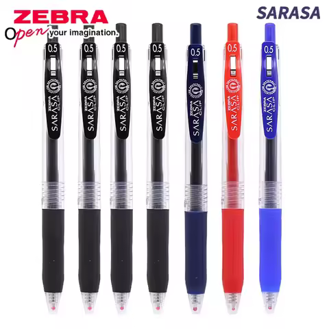 Japan ZEBRA Gel Pens SARASA JJ15 Press 0.5mm Quick Drying Red Blue Black High-capacity Kawaii School