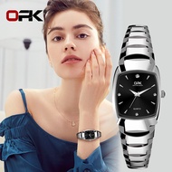 OPK นาฬิกาสี่เหลี่ยมสำหรับผู้หญิงนาฬิกาข้อมือแบรนด์หรูกันน้ำของแท้2022