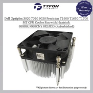 Dell Optiplex 3020 7020 9020 Precision T1600 T1650 T1700 MT CPU Cooler Fan with Heatsink 089R8J 0G8C
