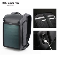 Kings Large Capacity Backpack Outdoor Flexible Panel 9W Solar Backpack Business Computer Bag