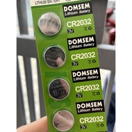 1 Blister of 5 DOMSEM CR2032 2032 batteries