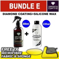 DIAMOND BUNDLE E (Diamond Coating + Silicone Wax Grade A) -Ceramic Car Coating Spray Automotive Shin