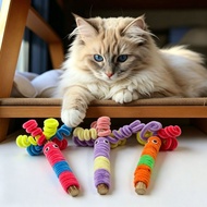 Original Colorful Dopamine Twist Stick Tree Pet Color Ugly Cute Cat Teasing Stick Cat Self-Happy Dec