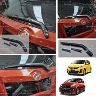 perodua Myvi lagi best icon 2011-2017 car rear wiper frame cover garnish accessories forged carbon f