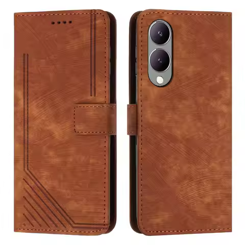 For VIVO Y17S / Y33T 4G / Y36 5G / Y36M / Y36i 5G / Y28 5G case skin feel line terms silicone clamsh