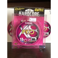 DUEL Hardcore X-8 PRO Baided 300m Multicolor Ultra PE100% Braided Line