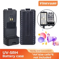 【DCH-5RH】NEW 6AA Extended Durable UV-5RH Battery Case for Baofeng UV-5RH,UV-5RH Pro,UV-5G,UV-5RM,UV-