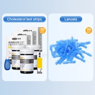 Cofoe เครื่องตรวจจับไขมันในเลือดแบบ3 In 1กรดยูริค/การตรวจสอบระดับน้ำตาลในเลือดพร้อมแถบทดสอบและเข็มตร