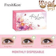 ( 2 PCS ) Freshkon 4 in Love Monthly Disposable Cosmetic Color Contact Lenses 2/3