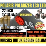 Polaris Polarizer Lcd Led Lg 22 Inch 45" Derajat Lapisan Plastik Film