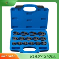 [In Stock] 15pcs 8-24mm Crow Foot Open End Wrench 1/2 3/8 Inch Drive Spanner Multifunctional Crowfoo