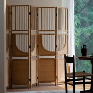 Southeast Asian Rattan Art/Silent Wind Rattan Screen Foldable Room Partition Hotel B & B Tea Room Fo