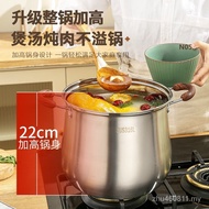 Baichunbao Thickened 316 Stainless Steel Stock Pot Household 2023 New Style Boiling Pot Soup Pot Deepened Pot Belly Stew Pot