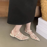 Sandal Wanita Heels ujung Lancip Hak 3cm Terbaru Kekinian