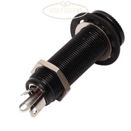 IOEFSGF69 ​Output Endpin, Long Threaded Brass Guitar Threaded Jack, Compatibility ​Flush Mount ​1/4 