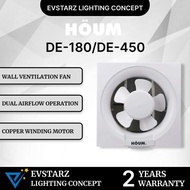 AIREGARD HOUM DE180 / DE450 7 inches 11 inches Wall Ventilation Exhaust Fan