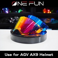 AGV AX9 AX-9 Pull Helmet Visor Motorcycle Full Face Helmet Shield Visor Lens Night Vision Visor Case