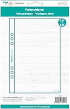 Craftelier - Clear Sleeves with 1 Plastic Pocket for Personalised Photo Albums | Includes 10 5" x 8"