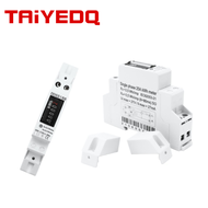 Điện Tử Gia Dụng Din Rail Một Pha Điện Năng Wattmeter Tiêu Thụ Đồng Hồ Đo Năng Lượng KWh Counter 32A