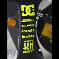 Drift King DC KENBLOCK Side Stripe DC (2 Sides) Reflective Sticker Car Sticker