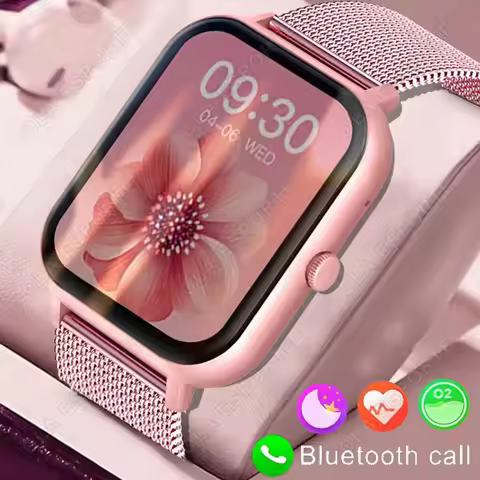 2026 New Smart Watch Women Bluetooth Call Sport Fitness Tracker Watch Health Sleep Monitor Fashion L