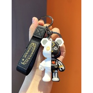 Bearbrick bearbrick Bear Padlock Motorcycle Keychains Electric Car Keychains Car Keychains Backpack Clothes