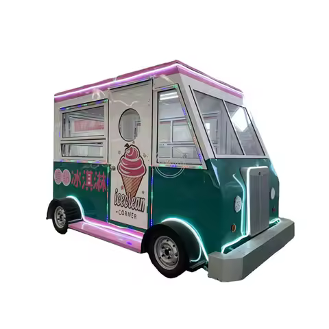 OEM Fast Mobile Electric Food Cart Hot Dog Vending Truck Ice Cream Coffee Van Concession Street Car 